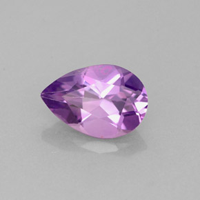Amatista violeta natural de 1,14 ct, en forma de pera, VS