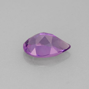 Amatista violeta natural de 1,14 ct, en forma de pera, VS
