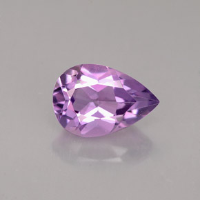 Amatista violeta natural de 1,32 ct, en forma de pera, VS
