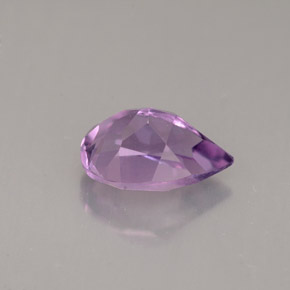 Amatista violeta natural de 1,32 ct, en forma de pera, VS
