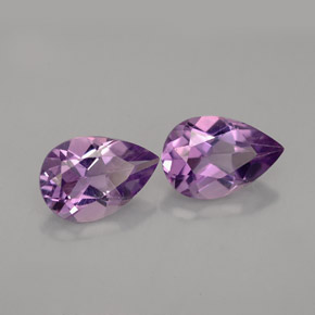 Gemas de amatista violeta natural de  ct, en forma de pera, VVS-VS