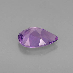 Amatista violeta natural de 1,05 ct, en forma de pera, VS