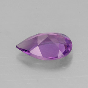 Amatista violeta natural de 1,05 ct, en forma de pera, VVS-VS