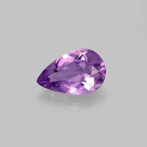 Amatista violeta natural de 1,17 ct, en forma de pera, VVS-VS