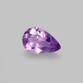 Amatista violeta natural de 1,17 ct, en forma de pera, VVS-VS
