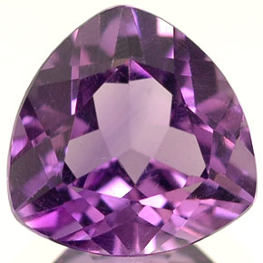 Amatista violeta natural de 1,58 ct, trillón, VVS-VS