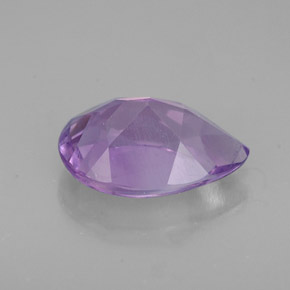 Amatista violeta natural de 1,19 ct, en forma de pera, VS