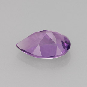 Amatista violeta natural de 1,18 ct, en forma de pera, VS