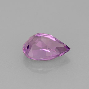 Amatista violeta natural de 1,36 ct, en forma de pera, VVS-VS
