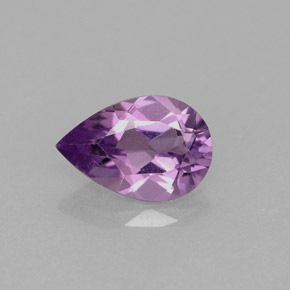 Amatista violeta natural de 1,15 ct, en forma de pera, VVS-VS