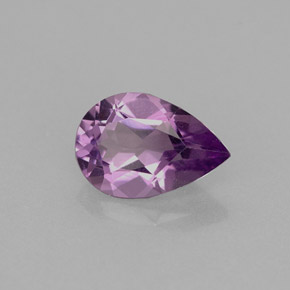 Amatista violeta natural de 1,15 ct, en forma de pera, VVS-VS