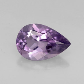 Amatista violeta natural de 1,16 ct, en forma de pera, VVS-VS