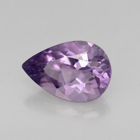 Amatista violeta natural de 1,16 ct, en forma de pera, VVS-VS