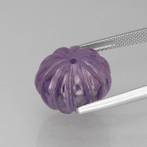 Amatista violeta natural de 16,95 ct, transparente, transparente / translúcido