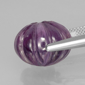 Amatista violeta natural de 14,70 ct, transparente, transparente / translúcido