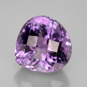 Amatista violeta natural de 7,06 ct, en forma de pera, VVS