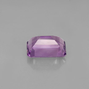 Amatista violeta natural de 1,41 ct, corte esmeralda, VVS-VS