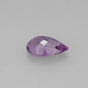 Amatista violeta natural de 1,14 ct, en forma de pera, VS