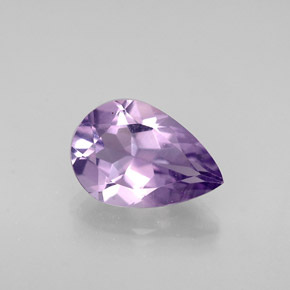 Amatista violeta natural de 1,06 ct, en forma de pera, VVS-VS