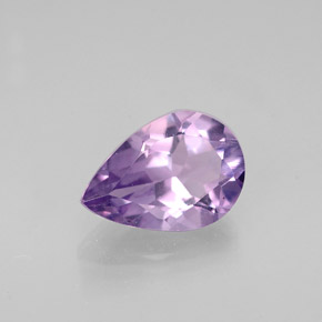 Amatista violeta natural de 1,06 ct, en forma de pera, VVS-VS