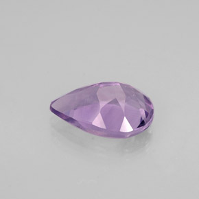 Amatista violeta natural de 1,06 ct, en forma de pera, VVS-VS