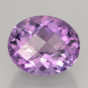 Amatista violeta natural de 7,83 ct, corte óvalo, IF