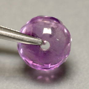 Amatista violeta natural de 2,83 ct, transparente, transparente / translúcido