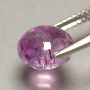 Amatista violeta natural de 2,83 ct, transparente, transparente / translúcido