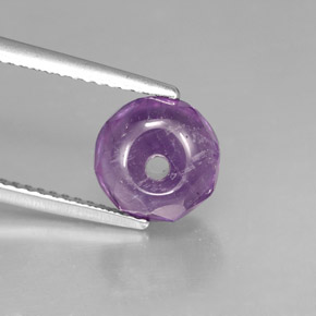 Amatista violeta natural de 2,63 ct, transparente, transparente / translúcido