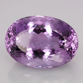 Amatista violeta natural de 109,15 ct, corte óvalo, IF