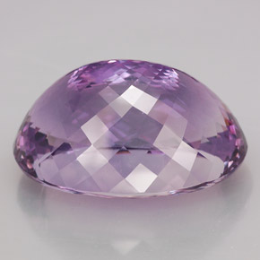 Amatista violeta natural de 109,15 ct, corte óvalo, IF
