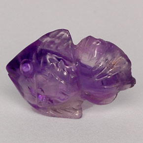 Amatista violeta natural de 4,76 ct, transparente, transparente / translúcido