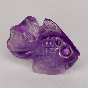 Amatista violeta natural de 4,76 ct, transparente, transparente / translúcido