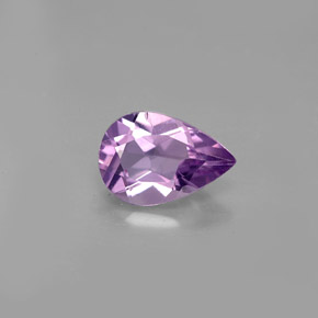 Amatista violeta natural de 1,18 ct, en forma de pera, VS