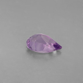 Amatista violeta natural de 1,18 ct, en forma de pera, VS
