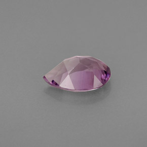 Amatista violeta natural de 0,93 ct, en forma de pera, VS