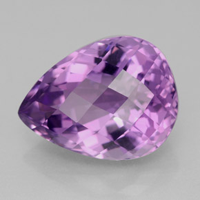 Amatista violeta natural de 9,11 ct, en forma de pera, VVS-VS