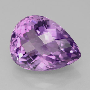 Amatista violeta natural de 9,11 ct, en forma de pera, VVS-VS