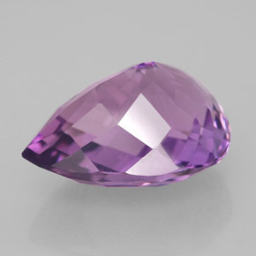 Amatista violeta natural de 9,11 ct, en forma de pera, VVS-VS