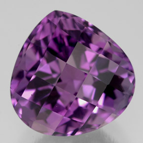 Amatista violeta natural de 7,21 ct, en forma de pera, VVS-VS