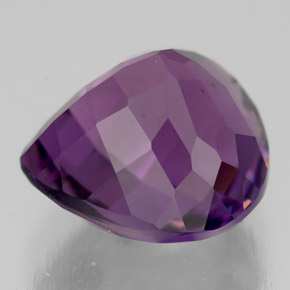 Amatista violeta natural de 7,21 ct, en forma de pera, VVS-VS