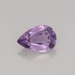 Amatista Violeta natural de 1.19 ct, En forma de pera, VVS-VS