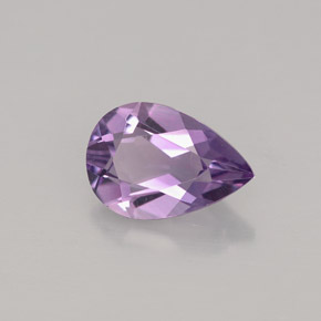 Amatista Violeta natural de 1.19 ct, En forma de pera, VVS-VS