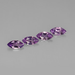 Gemas de amatista violeta natural de  ct, marquesa, VVS-VS