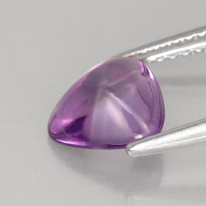 Amatista violeta natural de 1,27 ct, trillón, transparente