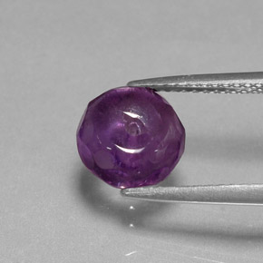 Amatista Violeta natural de 2.62 ct, Transparente, Transparente / Translúcido