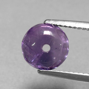 Amatista violeta natural de 2,47 ct, transparente, transparente / translúcido