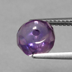 Amatista violeta natural de 2,50 ct, transparente, transparente / translúcido