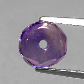 Amatista violeta natural de 2,50 ct, transparente, transparente / translúcido