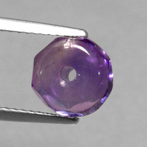 Amatista violeta natural de 2,50 ct, transparente, transparente / translúcido
